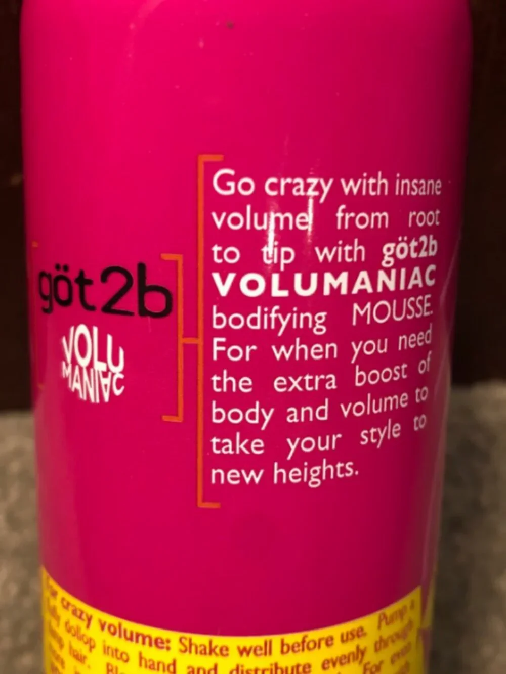 Schwarzkopf got2b volumaniac